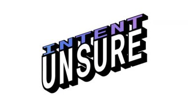 Isometric View 'da Intens vs UNSURE, 3B Metin Canlandırması Karşıt Kelime Hareketi Döngüsü ve Kalın Tipografi Efektleri