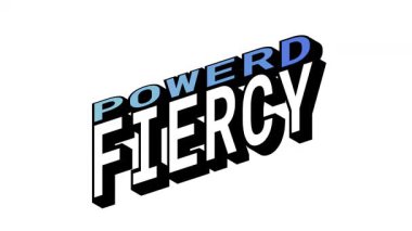 POWERD vs FIERCY, Isometric View 'da 3B Metin Animasyonu ve Kalın Tipografi Efektleriyle Karşıt Kelime Hareketi Döngüsü