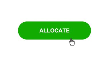 Beyaz Arkaplanda Yeşil Hat Tuşu Canlandırması Tıkla ve Yükleme Çubuğuna Dönüştür Sonra İşaret Tamamlama Çemberi