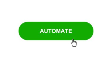 Beyaz Arkaplanda Yeşil Hava Tuşu Canlandırması Tıkla ve Yükleme Çubuğuna Dönüştür Sonra İşaretle İşaretleme Tamamlama Çemberi