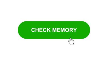 Beyaz Arkaplan Anılarında Yeşil Çek Tuşu Animasyonu Tıkla ve Yükleme Çubuğuna Dönüştür Sonra İşaretle Tamamlama Çemberi