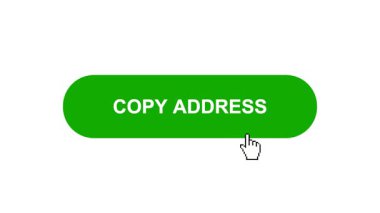 Beyaz Arkaplanda Yeşil Kopyalama Tuşu Canlandırması Tıkla ve Yükleme Çubuğuna Dönüştür Sonra İşaretle Tamamlama Çemberi