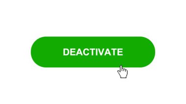 Beyaz Arkaplanda Yeşil Dağıtım Tuşu Canlandırması Tıkla ve Yükleme Çubuğuna Dönüştür Sonra İşaret Tamamlama Çemberi