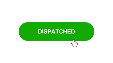 Beyaz Arkaplanda Yeşil Tuşlu Animasyon Tıkla ve Yükleme Çubuğuna Dönüştür Sonra Tik İşaretli Tamamlama Çemberi