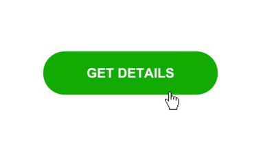 Beyaz Arkaplanda Yeşil Dağıtım Tuşu Canlandırması Tıkla ve Yükleme Çubuğuna Dönüştür Sonra Tik İşaretli Tamamlama Çemberi