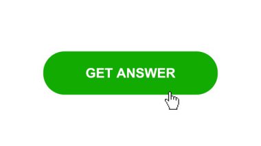 Beyaz Arkaplanda Yeşil Yanıt Alma Tuşu Canlandırması Tıklayıp Yükleme Çubuğuna Dönüyor Sonra İşaret Tamamlama Çemberi