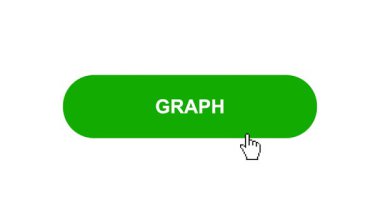 Beyaz Arkaplanda Yeşil Graf Tuşu Canlandırması Tıkla ve Yükleme Çubuğuna Dönüştür Sonra İşaret Tamamlama Çemberi