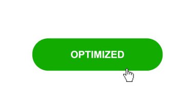 Beyaz Arkaplanda Yeşil Düğme Canlandırması Tıkla ve Yükleme Çubuğuna Dönüştür Sonra Tik İşaretli Tamamlama Çemberi