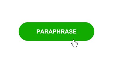 Beyaz Arkaplanda Yeşil Paraşüt Tuşu CanlandırmasıName