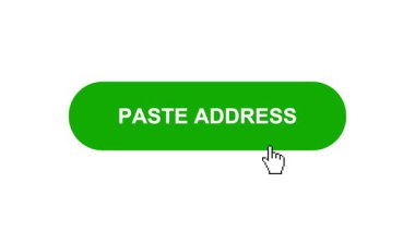 Beyaz Arkaplanda Yeşil Pasta Adresi Tuş Canlandırması Tıkla ve Yükleme Çubuğuna Dönüştür Sonra Tik İşaretli Tamamlama Çemberi