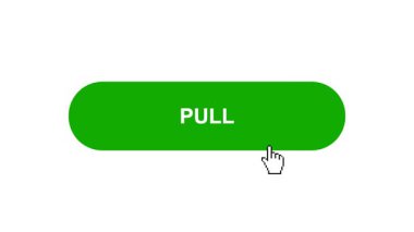 Beyaz Arkaplanda Yeşil Çekim Tuşu Canlandırması Tıkla ve Yükleme Çubuğuna Döndür Sonra Tik İşareti Tamamlama Çemberi