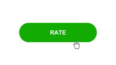 Beyaz Arkaplanda Yeşil Oranlı Tuş Canlandırması Tıkla ve Yükleme Çubuğuna Dönüştür Sonra Tik İşareti Tamamlama Çemberi