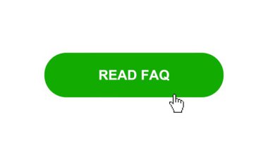 Beyaz Arkaplanda Yeşil Okuma Sorusu Düğmesi Animasyonu Tıkla ve Yükleme Çubuğuna Dönüştür Sonra İşaret Tamamlama Çemberi