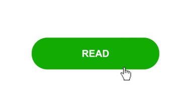 Beyaz Arkaplanda Yeşil Okuma Tuşu Canlandırması Tıkla ve Yükleme Çubuğuna Döndür Sonra İşaretle İşaretleme Tamamlama Çemberi