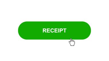 Beyaz Arkaplanda Yeşil Fiş Animasyonu Tıkla ve Yükleme Çubuğuna Dönüştür Sonra Tik İşaretli Tamamlama Çemberi