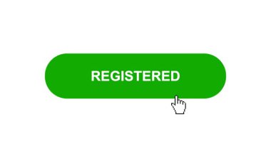 Beyaz Arkaplanda Yeşil Tuşlu Animasyon Tıkla ve Yükleme Çubuğuna Dönüştür Sonra Tik İşaretli Tamamlama Çemberi