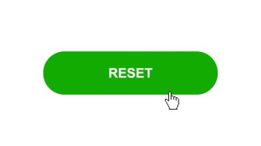 Beyaz Arkaplanda Yeşil Renklendirme Tuşu Canlandırması Tıkla ve Yükleme Çubuğuna Döndür Sonra İşaret Tamamlama Çemberi