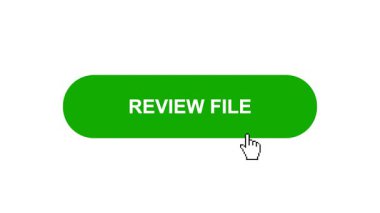 Beyaz Arkaplanda Yeşil Dosya Canlandırması Tıkla ve Yükleme Çubuğuna Dönüştür Sonra Tik İşaretli Tamamlama Çemberi