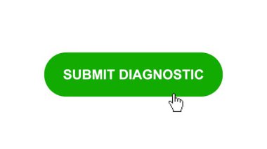 Beyaz Arkaplanda Yeşil SUBMIT TÜRKÇE Animasyon Tıklayıp Yükleme Çubuğuna Dönüyor