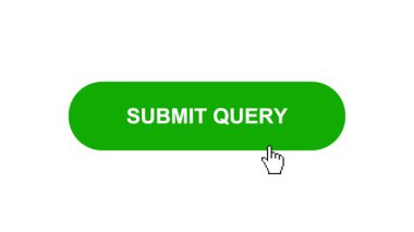 Beyaz Arkaplanda Yeşil SUBMIT QuERY Tuş Canlandırması Tıkla ve Yükleme Çubuğuna Dönüştür Sonra Tik İşaretli Tamamlama Çemberi