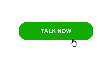 Beyaz Arkaplanda Yeşil Konuşma Tuşu Animasyonu Tıkla ve Yükleme Çubuğuna Dönüştür Sonra İşaret Tamamlama Çemberi