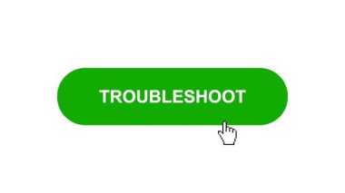 Beyaz Arkaplanda Yeşil Sorun Çekme Tuşu Canlandırması Tıkla ve Yükleme Çubuğuna Dönüştür Sonra Tik İşareti Tamamlama Çemberi