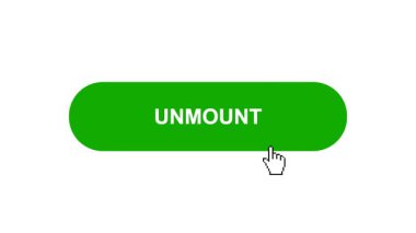 Beyaz Arkaplanda Yeşil Açık Düğme Canlandırması Tıkla ve Yükleme Çubuğuna Dönüştür Sonra İşaretle Tamamlama Çemberi