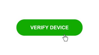 Beyaz Arkaplanda Yeşil ÇEVİRİ DEVICE Tuşu Canlandırması Tıkla ve Yükleme Çubuğuna Döndür Sonra Tik İşareti Tamamlama Çemberi