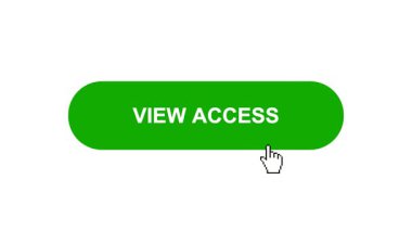 Beyaz Arkaplanda Yeşil Görüntü Tuşu Animasyonu Tıkla ve Yükleme Çubuğuna Döndür Sonra Tik İşareti Tamamlama Çemberi