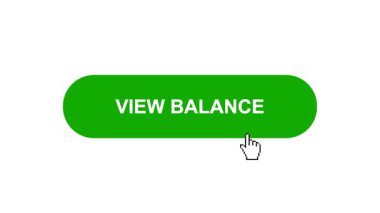 Beyaz Arkaplanda Yeşil VİEW Denge Tuşu Canlandırması Tıkla ve Yükleme Çubuğuna Dönüştür Sonra Tik İşareti Tamamlama Çemberi