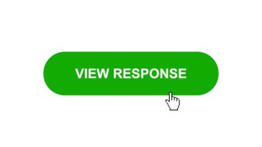 Beyaz Arkaplanda Yeşil Görüntü Tuşu Canlandırması Tıkla ve Yükleme Çubuğuna Dönüştür Sonra İşaretle Tamamlama Çemberi