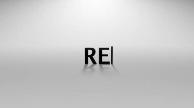 Yazma Efekti ve İmleç İmleci ile Yazma Canlandırması Yapılandırılmış Beyaz Arkaplanda En Küçük Hareketi