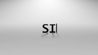 Yazma Efekti ve İmleç İmleci ile Beyaz Arkaplanda En Küçük Hareketi Olan 3B imzalı Metin CanlandırmasıName