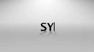 Yazma Efekti ve Kırpma İmleci Asgari Hareketi ile 3B Senkronize Metin CanlandırmasıName