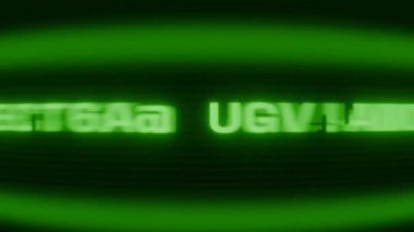 Old green CRT screen showing text CONNECTION ESTABLISHED appearing in random glitch and coding style