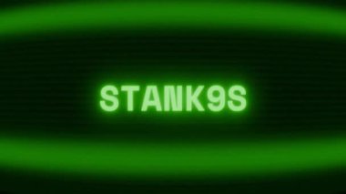 Old green CRT screen showing text STANDBY appearing in random glitch and coding style