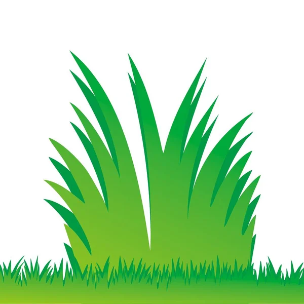Eenvoudig Gras Pictogram Kan Worden Gebruikt Als Een Pictogram Logo — Stockvector