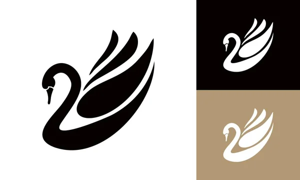 Logotipo Ganso Minimalista Moderno Ilustração De Bancos De Imagens
