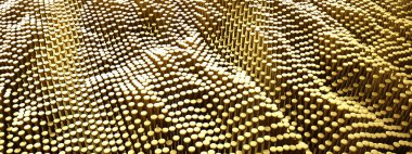 soyut teknoloji parçacık ızgarası arka planı, 3d görüntüleme, panoramik resim