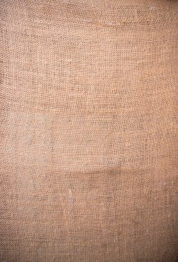 Altın Jute keten kumaş dokusu arka plan olarak kullanılabilir