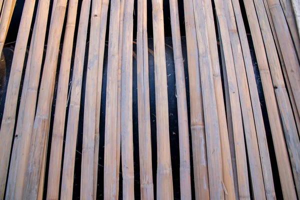 Schmutzige Trockene Rinde Bambusholz Textur Hintergrund Für Weben Handarbeit — Stockfoto