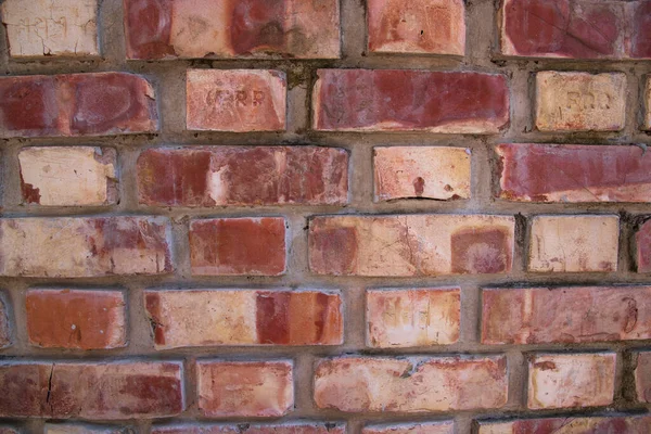 stock image A red Brick wall may be used as a texture background wallpaper           