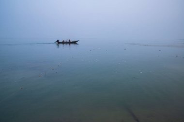 21 January 2023 Traditional fishing Boat in the Padma river - Bangladesh