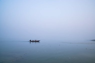 21 January 2023 Traditional fishing Boat in the Padma river - Bangladesh