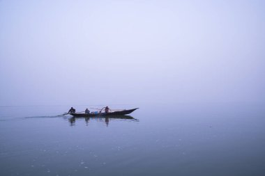 21 January 2023 Traditional fishing Boat in the Padma river - Bangladesh