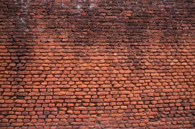 Eski, tarihi, tuğla duvar dokusu arka planı. Tuğla duvar soyut doku arkaplanı