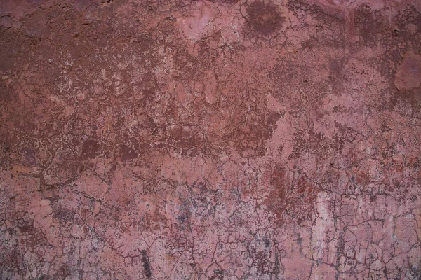 Texture Una Vecchia Parete Rustica Ricoperta Stucchi Rosa — Foto Stock