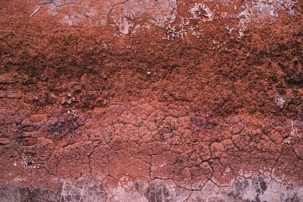 Oude Rode Bakstenen Muur Textuur Achtergrond Grunge Cementoppervlak — Stockfoto