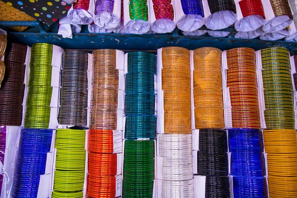 Multi Coloridas Bangles Vidro Para Venda Pode Ser Usado Como — Fotografia de Stock