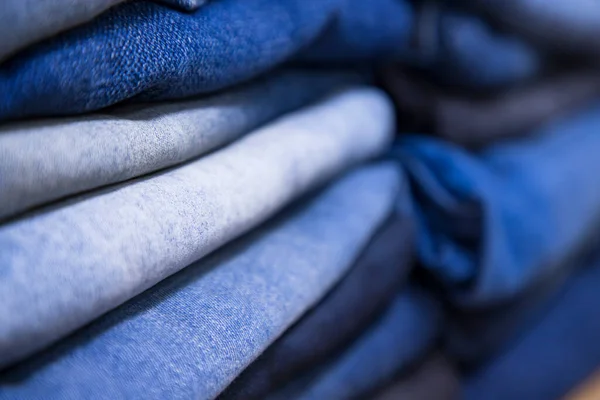 Vikt Blå Jeans Byxmönster Konsistens Kan Användas Som Bakgrund Tapet — Stockfoto
